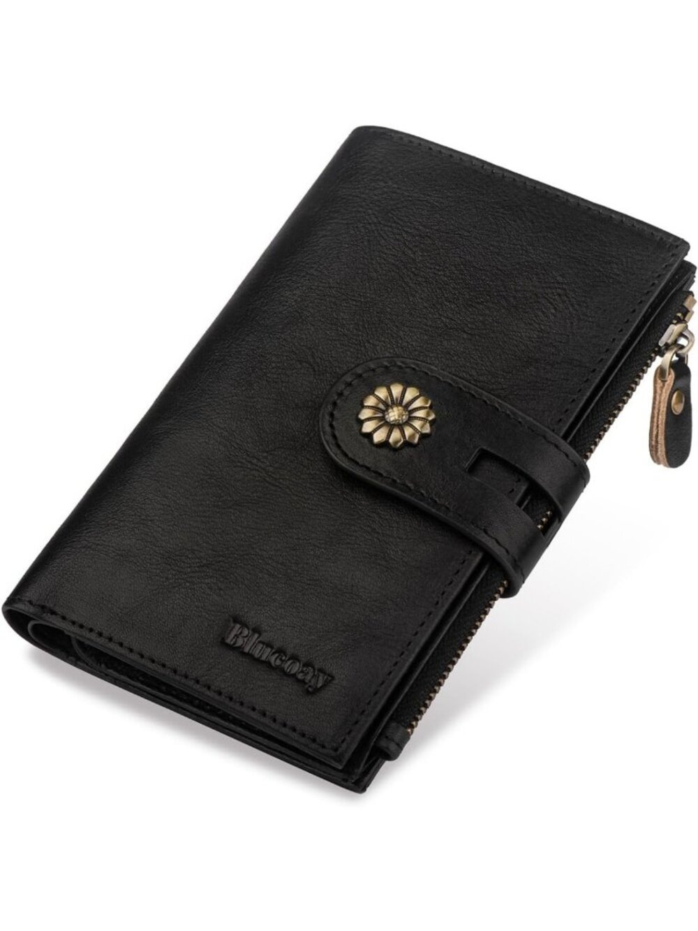 Genuine Leather Trifold Wallet for Women | RFID Blocking, Stylish & Functional